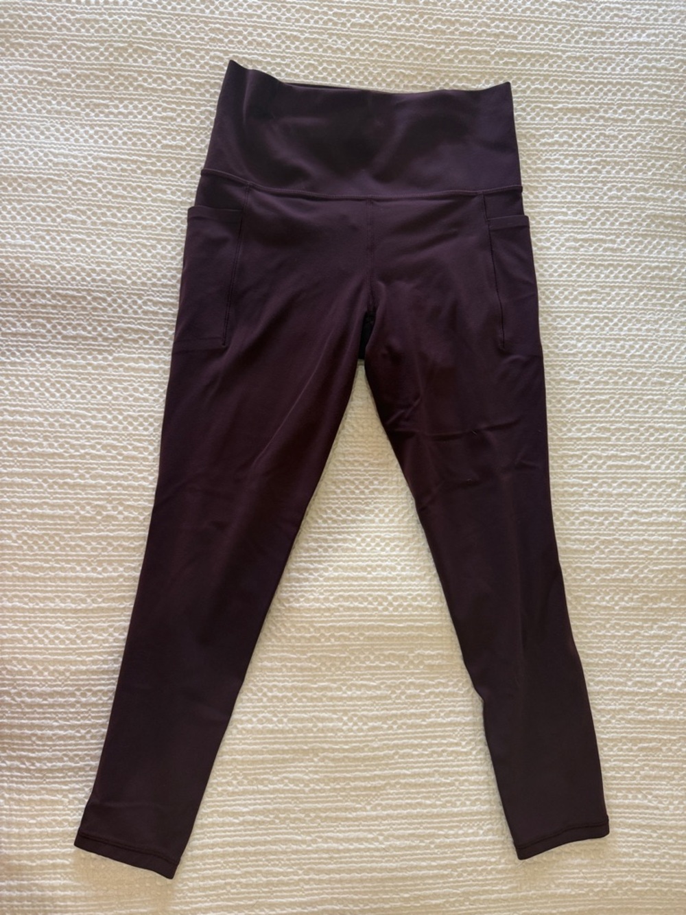 Athleta Salutation Stash Pocket 7/8 Tight Small Dark Plum